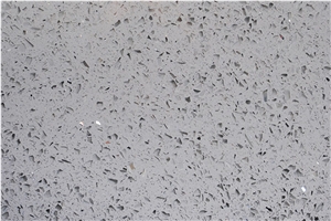 Elegant Light Grey Quartz Stone Slab, Tile