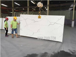 High Craftsmanship Calacatta Pattern Quartz Stone Kitchen Countertop