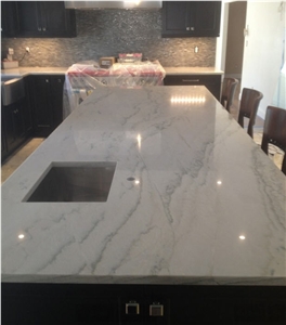 White Macaubas Quartzite Countertop Brazil