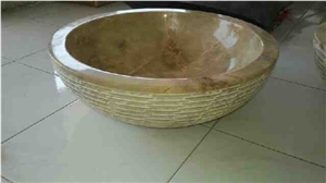 Yellow Marble Washbasin & Sinks