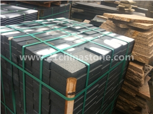 Blocks Stock-G654 Sesame Grey Granite Cube Stone/ Cobble Stone Garden Stepping Pavements,Exterior Stone