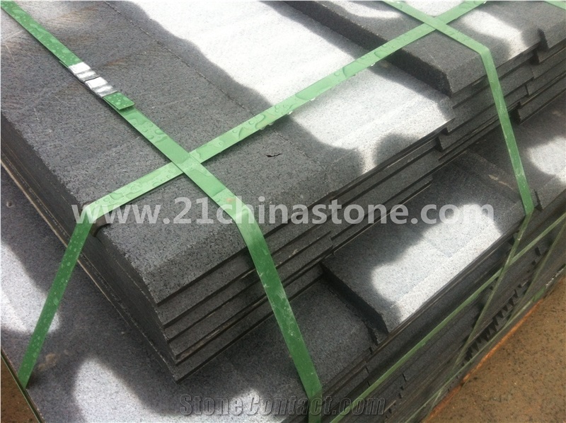 Blocks Stock- Good Price G654 Impala Black Granite Cubestone ,Exterior Stone/ Sesame Grey Granite Cobble Stone Pavers/ Garden Stepping Pavements/Landscaping Stone