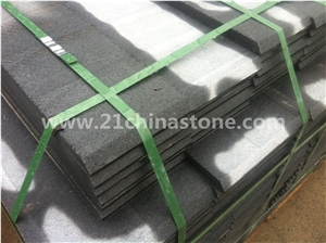 Blocks Stock- Good Price G654 Impala Black Granite Cubestone ,Exterior Stone/ Sesame Grey Granite Cobble Stone Pavers/ Garden Stepping Pavements/Landscaping Stone