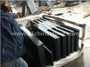 Blocks Stock- Good Price G654 Impala Black Granite Cubestone ,Exterior Stone/ Sesame Grey Granite Cobble Stone Pavers/ Garden Stepping Pavements/Landscaping Stone