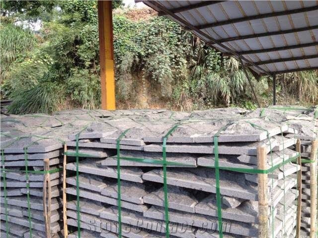 G603 Bianco Sardo Granite Mushroom Stone for Wall Cladding /Wall Panel
