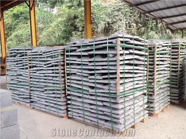 G603 Bianco Sardo Granite Mushroom Stone for Wall Cladding /Wall Panel