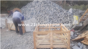G603 Granite Cube Stone/Bianco Crystal Grey Granite Cobble Stone Pavers Stepping G603 Granite Cube Stone/Bianco Crystal Grey Granite Cobble Stone Pavers Stepping