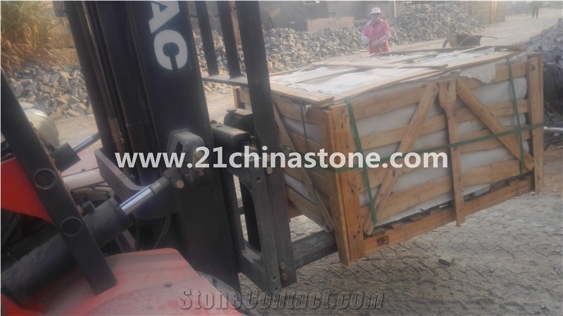 G603 Granite Cube Stone/Bianco Crystal Grey Granite Cobble Stone Pavers Stepping