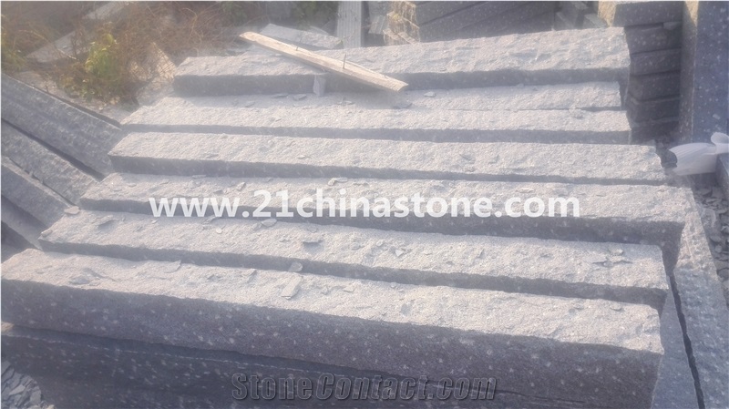 G603 Granite Cube Stone/Bianco Crystal Grey Granite Cobble Stone Pavers Stepping