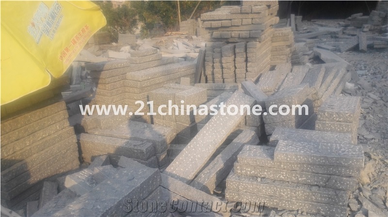 G603 Granite Cube Stone/Bianco Crystal Grey Granite Cobble Stone Pavers Stepping