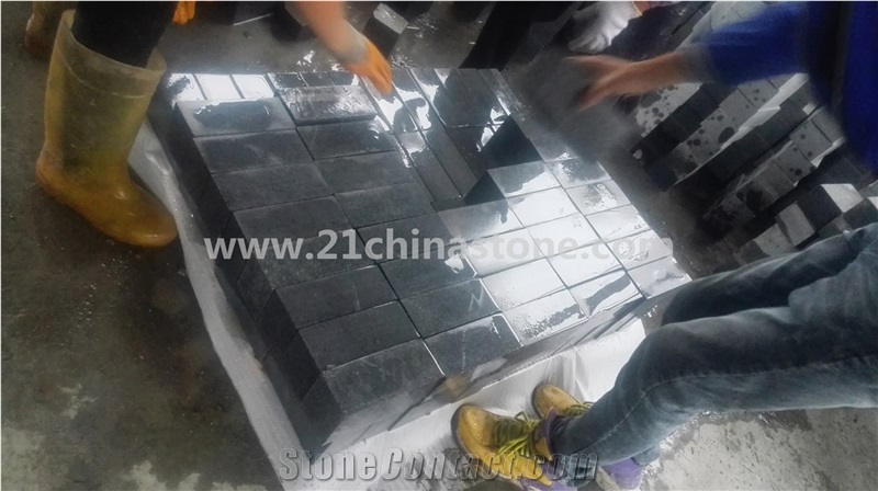 G654 Granite Cube Stone/ Sesame Grey Granite Cubestone, Garden Stepping Cubic Pavements