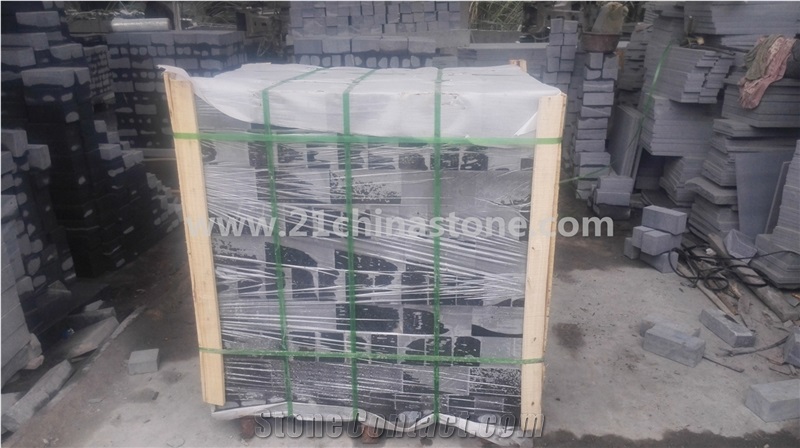 G654 Granite Cube Stone/ Sesame Grey Granite Cubestone, Garden Stepping Cubic Pavements