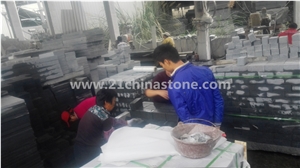 G654 Granite Cube Stone/ Sesame Grey Granite Cubestone, Garden Stepping Cubic Pavements