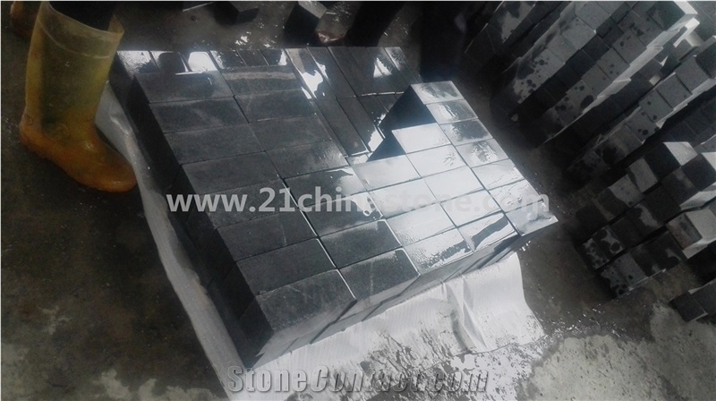 G654 Granite Cube Stone/ Sesame Grey Granite Cubestone, Garden Stepping Cubic Pavements