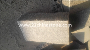 G654 Sesame Black Granite Cube Stone/ Cobble Stone Pavers for Exterior Pattern