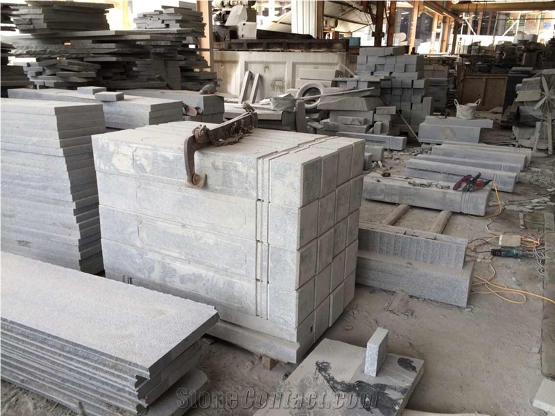 G654 Sesame Grey Granite Japanese Style Pillars/ Garden Palisade,Exterior Stone/ Landscaping Stone