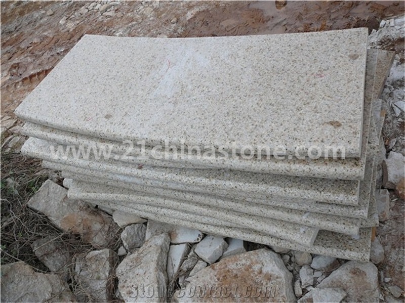 G682 Giallo Granite Pool Pavers/Golden Sand Beige Granite Swimming Pool Coping