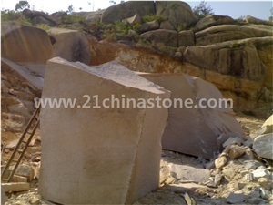 G682 Sunset Gold Granite Blocks/ Padang Giallo Granite Blocks