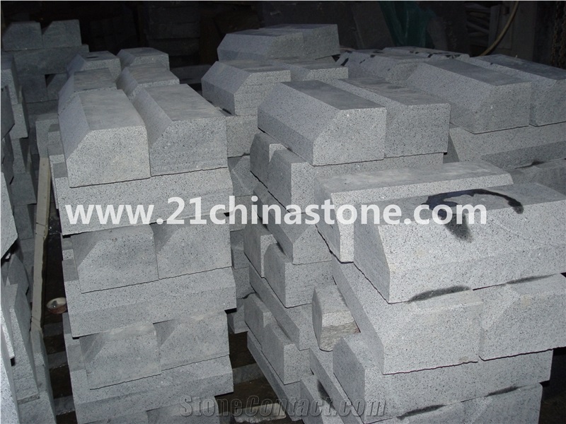 Hot Sale- Own Factory G603 Granite Kerbstone/Kerbs,Bianco Crystal Sardo Granite Curbs,Sesame White Granite Kerbs for Road Side Stone,Exterior Stone Landscaping Stone