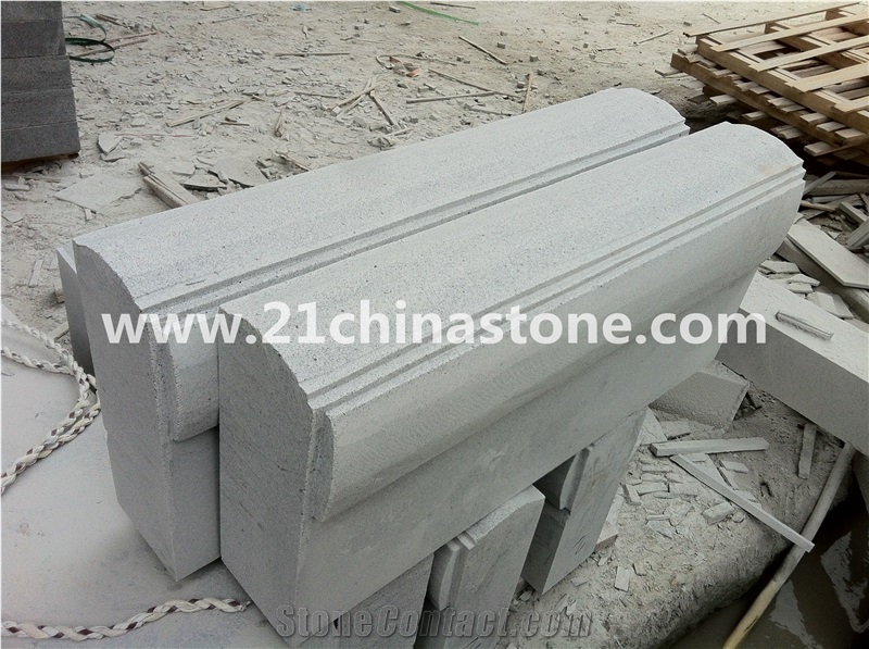 Hot Sale- Own Factory G603 Granite Kerbstone/Kerbs,Bianco Crystal Sardo Granite Curbs,Sesame White Granite Kerbs for Road Side Stone,Exterior Stone Landscaping Stone