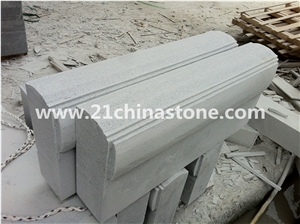 Hot Sale- Own Factory G603 Granite Kerbstone/Kerbs,Bianco Crystal Sardo Granite Curbs,Sesame White Granite Kerbs for Road Side Stone,Exterior Stone Landscaping Stone