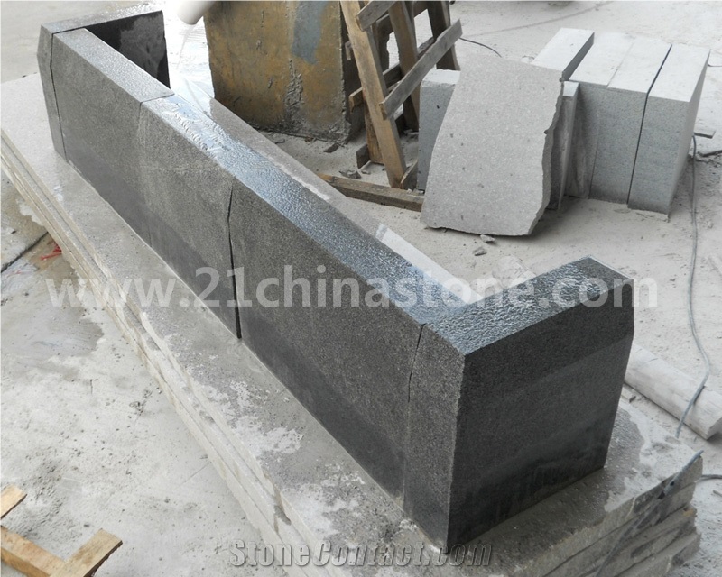 Hot Sale- Own Factory G654 Granite Kerbstone/Kerbs,China Impala Black Granite Curbs,Sesame Grey Granite Kerbs for Road Side Stone,Exterior Stone Landscaping Stone