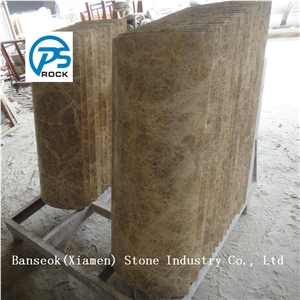 Light Emperador Columns, Marble Columns, Brown Marble Columns