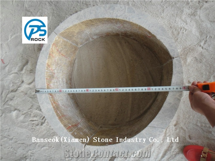 Light Emperador Columns, Marble Columns, Brown Marble Columns