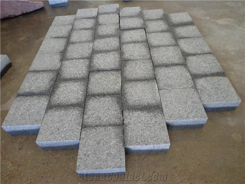 G654 Dark Grey Granite Cube Stone,China Dark Grey Granite Paving Stone for Outside