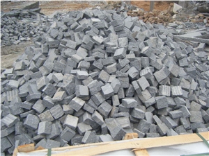 G654 Dark Grey Granite Cube Stone,China Dark Grey Granite Paving Stone for Outside