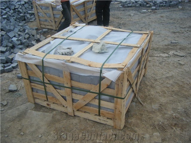 G654 Dark Grey Granite Cube Stone,China Dark Grey Granite Paving Stone for Outside