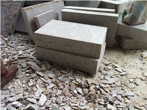 G682 Beige Light Yellow Granite Mushroom Surface Wall Stone