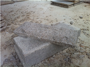 G682 Beige Light Yellow Granite Mushroom Surface Wall Stone