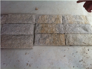 G682 Beige Light Yellow Granite Mushroom Surface Wall Stone