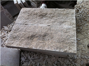 G682 Beige Light Yellow Granite Mushroom Surface Wall Stone
