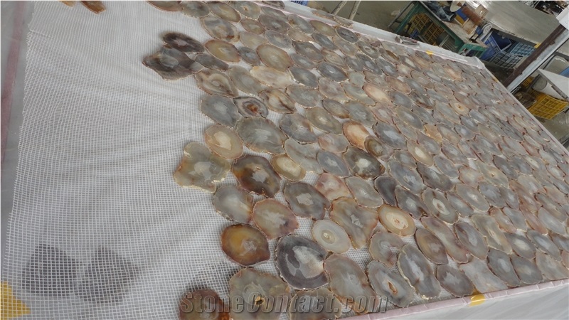 Xiamen China Uruguay Agate Semi Precious Gemstone Slab Tile Paver Cover Flooring