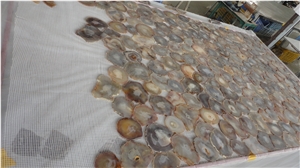 Xiamen China Uruguay Agate Semi Precious Gemstone Slab Tile Paver Cover Flooring