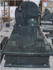 Black Granite Angle Tombstone Designs, Hot Sale Natural Stone Statue Tombstone with Angle