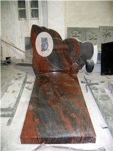 Hot Sale Multicolor Granite Pet Monument & Tombstone, Custom Design Pet Gravestone