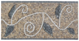 Turkey Marble Art Border Mosaic Molding & Border Lines for Interior Stone