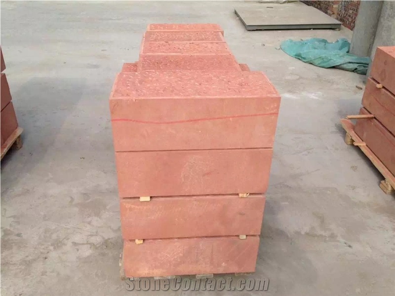 Red Sandstone Cube Stone & Pavers
