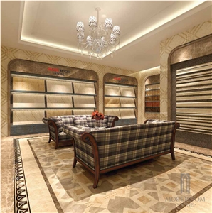 Beige and Black Composite Marble Floor Border Design for Home, Crema Marfil Beige Marble Molding & Border