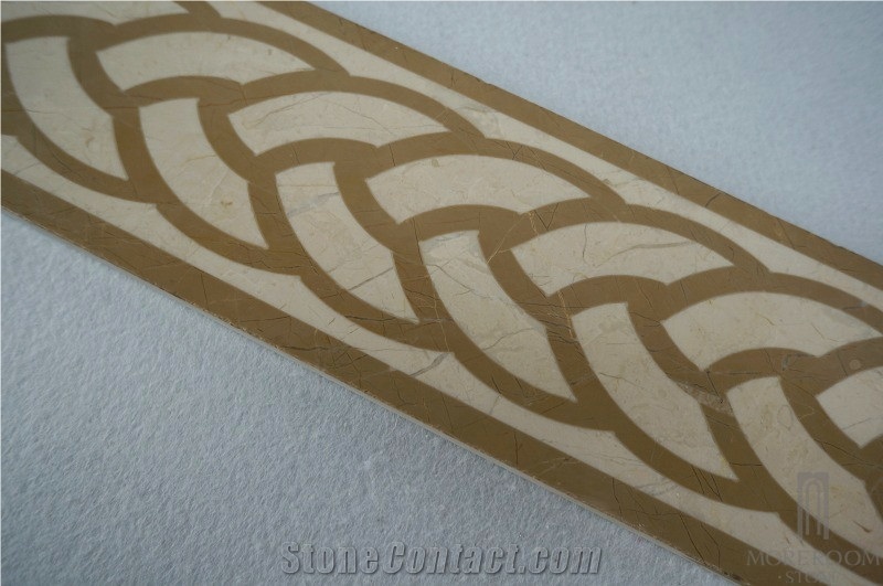 Beige Marble Flooring Border Designs;Marble Floor Design Pictures