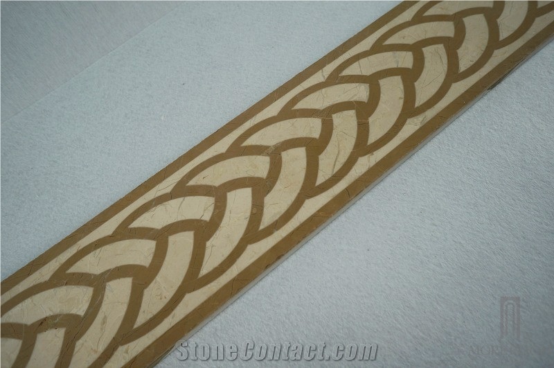 Beige Marble Flooring Border Designs;Marble Floor Design Pictures