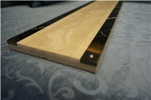 Beige Marble Turkey Artistic Border, Composite Marble Molding & Border for Floor Marble Mosaic Borders