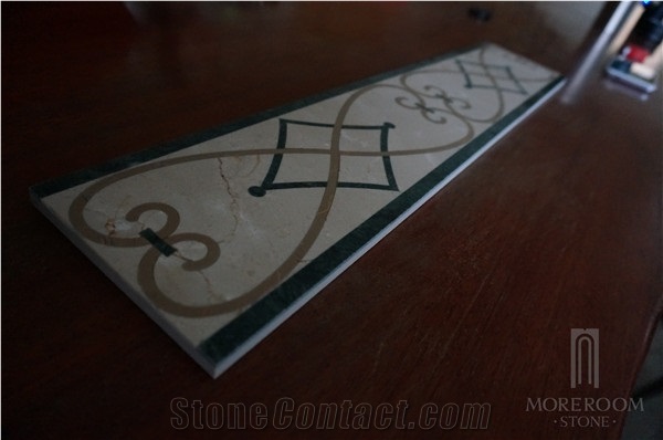 Beige Marble Turkey Artistic Border,Marble Flooring Border Designs