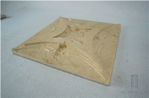 Cream Marfil Marble 3d Decorative Wall Decors, 3d Wall Panel, Laminated 3d
