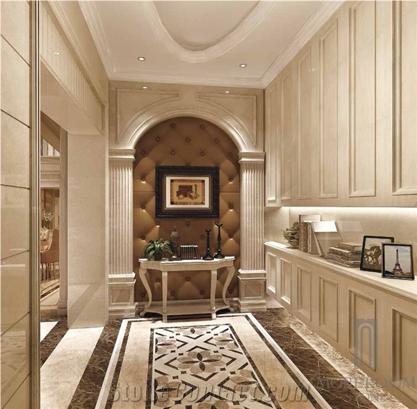Floor Marble Border Design Emperador Dark Marble Artistic Border Tile