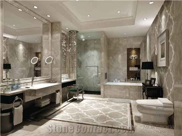 Floor Marble Border Design Emperador Dark Marble Artistic Border Tile