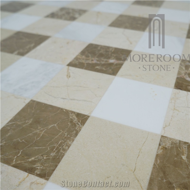 Golden Cream Marble Medallions Design Floor &Wall Marble-Composite Marble
